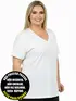 Blusa plus size fantastica lisa