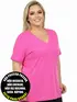 Blusa plus size fantastica lisa