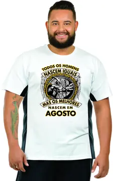 Camiseta plus size os melhores nascem em