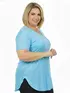 Blusa visco longa plus size