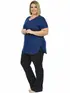 Blusa visco longa plus size