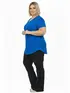 Blusa visco longa plus size