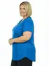 Blusa visco longa plus size