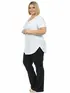 Blusa visco longa plus size