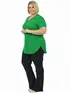 Blusa visco longa plus size
