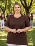 Blusa Plus Size Fenomenal Visco-Premium Confort: Elegância Corporativa