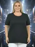 Blusa Plus Size Fenomenal Visco-Premium Confort: Elegância Corporativa