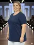 Blusa Plus Size Fenomenal Visco-Premium Confort: Elegância Corporativa