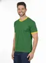 Camiseta lisa punho de outra cor