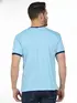 Camiseta lisa punho de outra cor