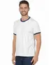 Camiseta lisa punho de outra cor