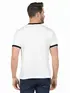 Camiseta lisa punho de outra cor