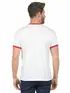 Camiseta lisa punho de outra cor