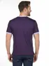 Camiseta lisa punho de outra cor