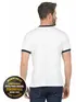 Camiseta lisa punho de outra cor