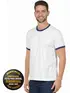 Camiseta lisa punho de outra cor