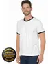 Camiseta lisa punho de outra cor