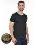 Camiseta lisa punho de outra cor
