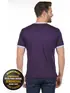 Camiseta lisa punho de outra cor