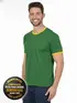 Camiseta lisa punho de outra cor
