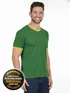 Camiseta lisa punho de outra cor