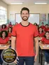 Camiseta lisa punho de outra cor