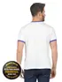 Camiseta lisa punho de outra cor