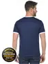 Camiseta lisa punho de outra cor