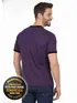 Camiseta lisa punho de outra cor