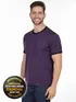 Camiseta lisa punho de outra cor