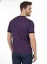 Camiseta lisa punho de outra cor