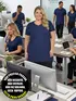 Blusa longa v nova plus size