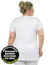 Blusa longa v nova plus size