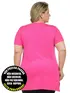 Blusa longa v nova plus size
