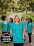 Blusa longa v nova plus size