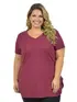 Blusa Plus Size Longa Lisa Fenomenal