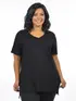 Blusa V Longa Plus Size Fenomenal (Sem Elasticidade)