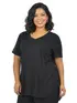 Blusa V Longa Plus Size Fenomenal (Sem Elasticidade)