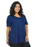 Blusa V Longa Plus Size Fenomenal (Sem Elasticidade)