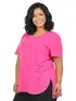 Blusa V Longa Plus Size Fenomenal (Sem Elasticidade)