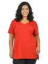 Blusa V Longa Plus Size Fenomenal (Sem Elasticidade)