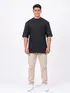 Camiseta oversized lisa premium