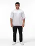 Camiseta oversized lisa premium