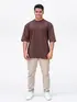 Camiseta oversized lisa premium