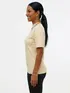 Camiseta feminina oversized lisa premium
