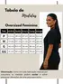 Camiseta feminina oversized lisa premium