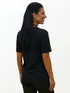 Camiseta feminina oversized lisa premium