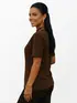Camiseta feminina oversized lisa premium