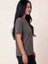 Camiseta raglan  oversized  feminina