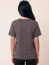 Camiseta raglan  oversized  feminina